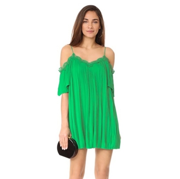 ALICE + OLIVIA Cold-shoulder lace-trim mini dress - Picture 3 of 7